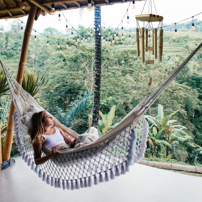 Chimes de vent en bambou avec une tonalité étonnante pour le jardin 2