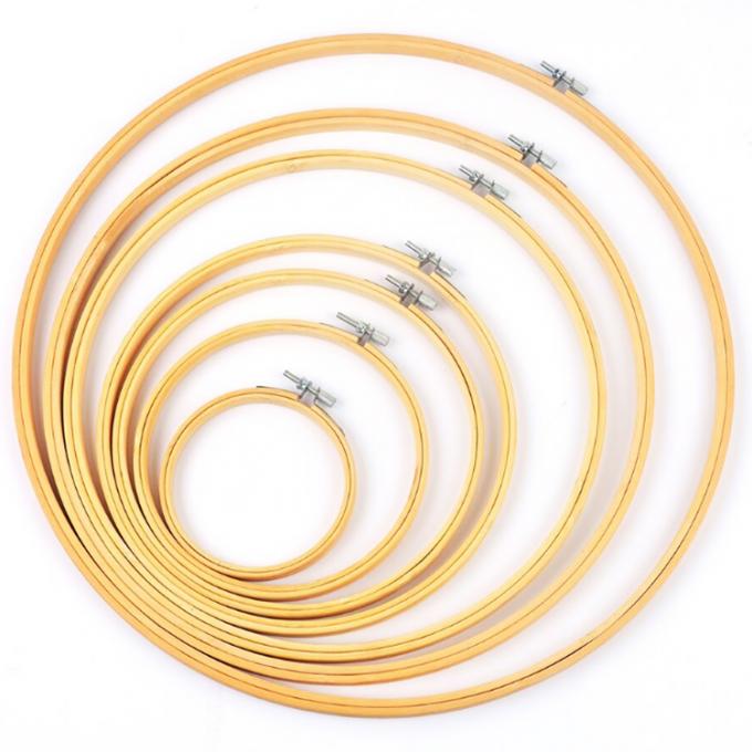 Cadre à broder réutilisable en bambou durable pour l'artisanat DIY 1