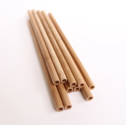 Biodégradable compostable de pailles réutilisables en bambou écologiques avec Straw Cleaner