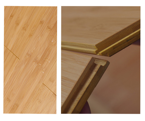 Le plancher stratifié en bambou vertical a carbonisé le plancher solide de couleur d'intérieur