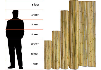 La frontière écologique de jardin clôturent la barrière 240cm en bambou Panels Garden Border de 180cm