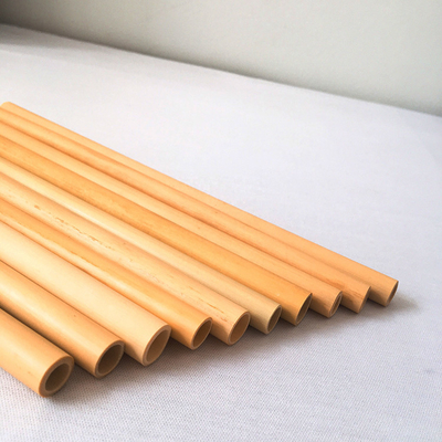 Pailles en bambou 19cm jetables en bambou naturelles réutilisables pour le cocktail de café