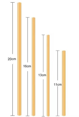 Pailles à boire naturelles en bambou biodégradables pour le boire froid de café
