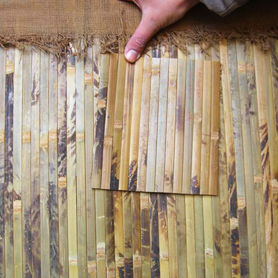 Longueur adaptée aux besoins du client par largeur de retour tissée par panneautage en bambou de la preuve 13mm de l'eau