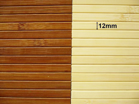 Papier peint en bambou naturel 17mm de lambrissage en bambou fabriqué à la main tissé de retour pour la décoration à la maison