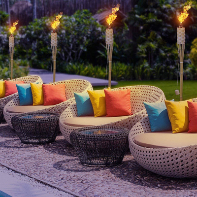 partie en bambou de Tiki Torches For Garden Lighting Luau de torche en bambou naturelle de 180cm