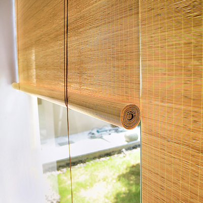 décoration protectrice de maison d'intimité de rideau en bambou fait main en rouleau de taille de la longueur 2m de 1m