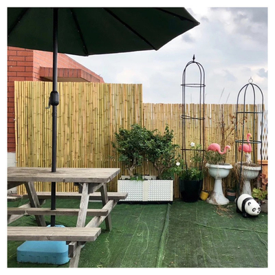 Barrière extérieure en bambou décorative de jardin de Tonkin Bamboo 1.5m de barrière d'arrière-cour