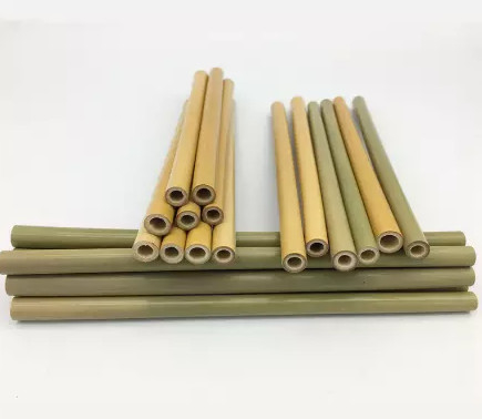 pailles en bambou jetables de 19cm naturelles pour la boisson Drinkings froid d'enfants