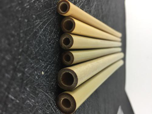 Pailles en bambou jetables de calibre mineur biodégradable 20cm faits sur commande