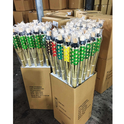torche en bambou naturelle extérieure de citronnelle de torche de 110cm pour l'éclairage de jardin, partie de Luau