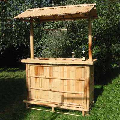 Vernis peignant les barres en bambou de Tiki avec des barres pliables de plage de Tableau de boisson de compteur