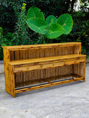 Barres pliables de plage de Tableau en bambou de Tiki Bars With Counter Beverage de partie de plage