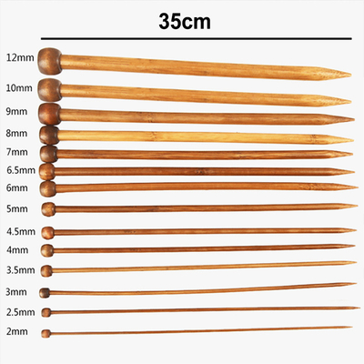 ensemble en bambou circulaire en bambou de crochets de crochet d'aiguilles de tricotage 12pcs
