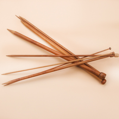 12Pcs a placé les aiguilles de tricotage en bambou légères de circulaire choisit le tricotage aigu pour le tricotage fait main de DIY
