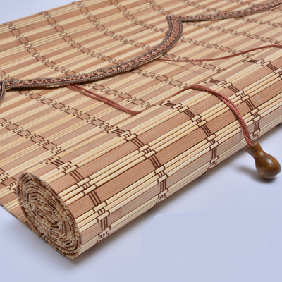 aveugles de rouleau en bambou de nature de 1.8m Roman Style Curtains en bambou coloré