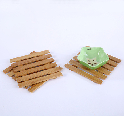 Petits sous-verres en bambou vierges poreux pour plateau de pot de plante succulente 3,2 pouces