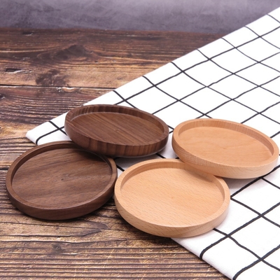 Caboteurs en bambou de blanc en bois naturel pour tapis de Tableau d'éraflure de tasse de tasse l'anti