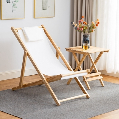 Chaise pliante de jardin en bois réglable campante extérieure de chaise de chaise en bambou de pique-nique de loisirs