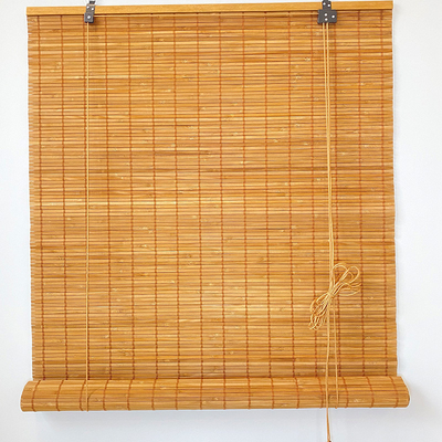 le bambou de nature de 1.8m enroulent l'ombre pour Windows Roman Curtains Light Filtering coloré