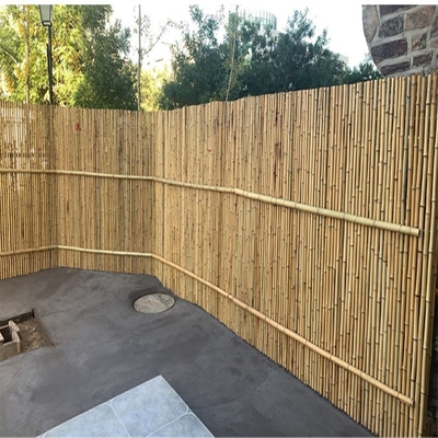 Écran en bambou roulé à la maison clôturant le panneautage en bambou décoratif de jardin d'arrière-cour