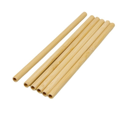 Straw With Customized Laser Label potable en bambou naturel réutilisable notent biodégradable