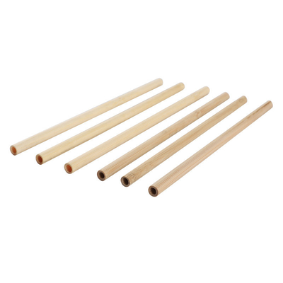 paille à boire de pailles de 22.5cm de boisson de bulle de thé en bambou jetable biodégradable organique de Boba