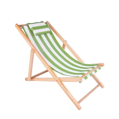 Deck de jardin extérieur Chaise relaxante en bambou dossier réglable en 4 positions