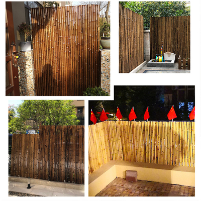 Barrière en bambou peinte matérielle en bambou naturelle Privacy Garden Border de Panels Rolled Bamboo de barrière