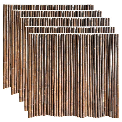 Barrière en bambou peinte matérielle en bambou naturelle Privacy Garden Border de Panels Rolled Bamboo de barrière