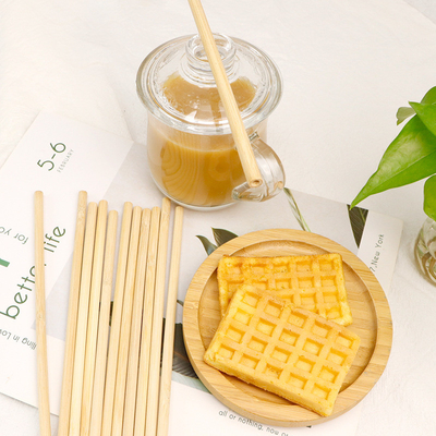 Fibre naturelle organique en bambou biodégradable Straw Reusable Bamboo Drinking Straw de matière première avec le décapant