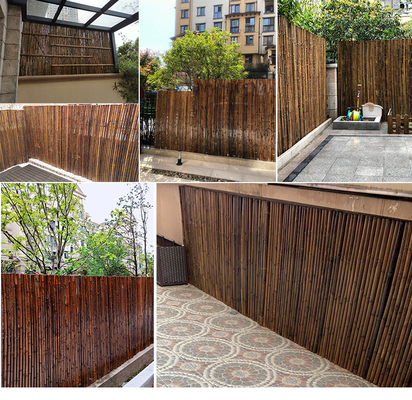 écran en bambou de 2x1.5m clôturant le jardin de lambrissage en bambou de Decotative d'arrière-cour
