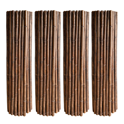 Clôture en bambou 1.5x1.5m décorative faite main naturelle de roulement d'arrière-cour de barrière