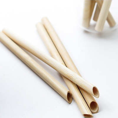 Straw With Customized Laser Label potable en bambou naturel réutilisable notent biodégradable