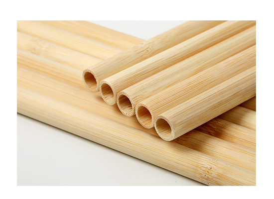 Pailles à boire naturelles en bambou biodégradables pour le boire froid de café