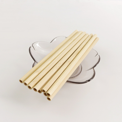 Thé naturel biodégradable de 20cm Juice Tea Bamboo Fiber Straws buvant le logo fait sur commande