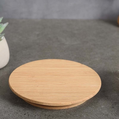 Couvercles de mise en boîte réutilisables en bambou en bois pour le café d'herbes de thé de stockage de céréale de nourriture