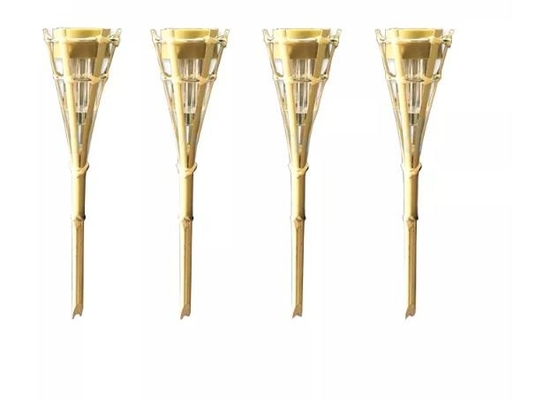 Boîte métallique en bambou extérieure d'huile de Tiki Torch With Refillable Replacement de jardin de yard