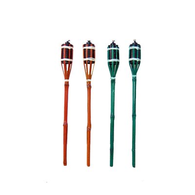 torches en bambou de 120cm avec la boîte métallique large d'huile de bouche en métal imperméable