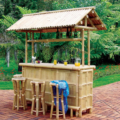 Barres pliables de plage de Tableau en bambou de Tiki Bars With Counter Beverage de partie de plage