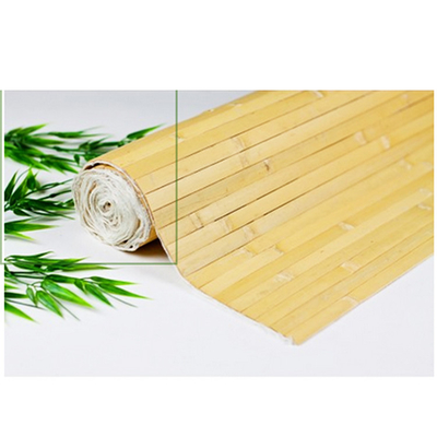 Papier peint en bambou naturel 17mm de lambrissage en bambou fabriqué à la main tissé de retour pour la décoration à la maison