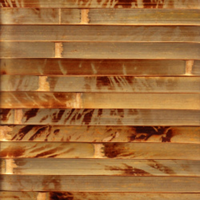 Papier peint en bambou naturel 17mm de lambrissage en bambou fabriqué à la main tissé de retour pour la décoration à la maison