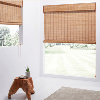 rideau coloré adapté aux besoins du client par protection solaire aveugle en bambou en rouleau de 1.8m pour la maison