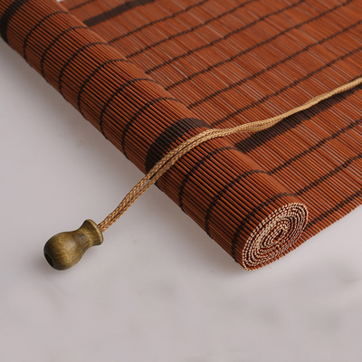 Roman Bamboo Mat Rolling Curtain tissé a facilement installé le volet 180*180cm extérieur