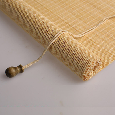 Protection solaire aveugle en bambou adaptée aux besoins du client 180*180cm de rouleau de nuances en bois pour la maison
