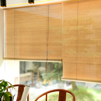 Le petit pain naturel en bambou aveugle la preuve de Windows Sun de bambou de taille de la longueur 2m de 1.5m