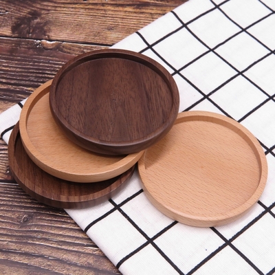 Caboteurs potables vides de tasse de café de caboteurs 9cm carrés en bois en bambou de boissons