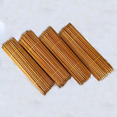 Ensemble d' aiguilles à tricoter, Aiguilles à tricoter en bambou carbonisé pour le bricolage créatif fait à la main