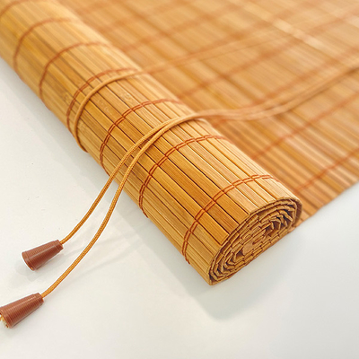 Installation sur le côté ou le plafond Blind à rouleaux en bambou parfait pour l'hôtel de bureau à domicile