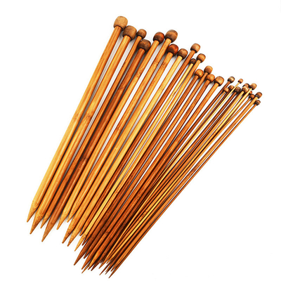 Aiguilles de tricot en bambou bricolage pull tissage outils de tricot couture accessoires en bambou aiguilles de bambou carbonisées pour les travaux de tricot